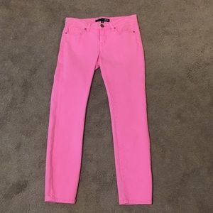 BDG Grazer Mid Rise Hot Pink Skinny Jeans